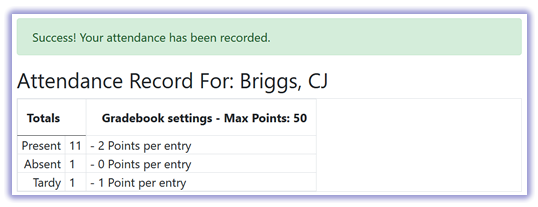 Image of the Online based entry system.